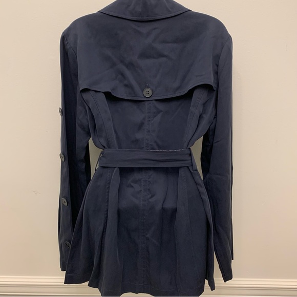 Laurie Felt Belted Utility Jacket with Contrast
Print Detai Indigo Sz 8 - Picture 6 of 12